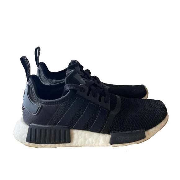 ADIDAS ORIGINALS NMD R1 BLACK TRAINERS WORKOUT SNEAKERS SHOES 5.5 MALE 7.5 WOMAN - Picture 4 of 16
